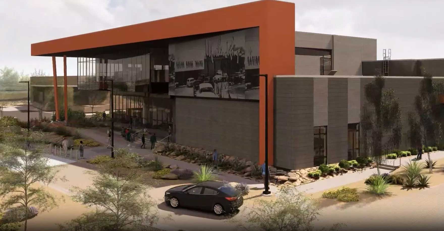 A rendering of the new West Las Vegas Library, opening in 2025.